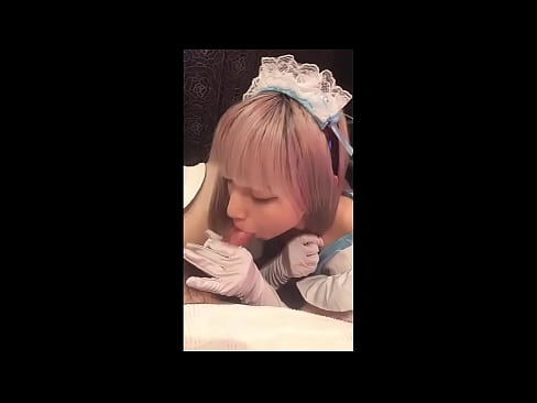 ❤️ Idol Japanese [mayuka], Aṣọ iranṣẹbinrin Faranse, apakan 1, ifefẹfẹ ati fifẹ kuro pẹlu ipara ❤ Ohun onihoho ti ile