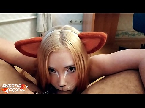 ❤️ Kitsune gbe dick ati pẹlu ni ẹnu rẹ ❤ Ohun onihoho ti ile